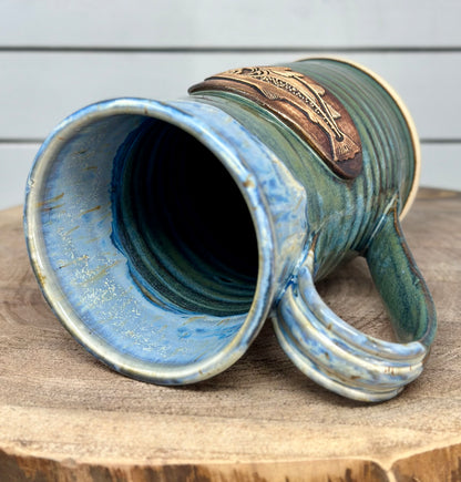 Ceramic Mug with Trout Logo