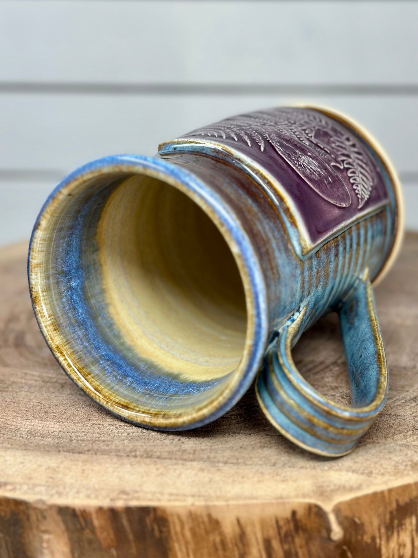 Ceramic Mug with Mushroom & Ferns Logo