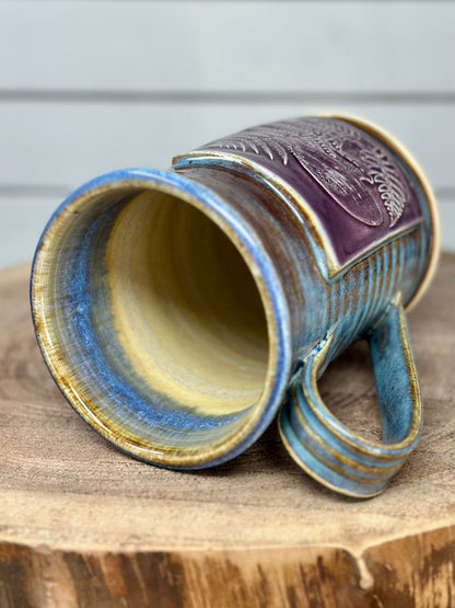 Ceramic Mug with Mushroom & Ferns Logo