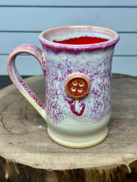 Button Logo Mug in Strawberry Shortcake