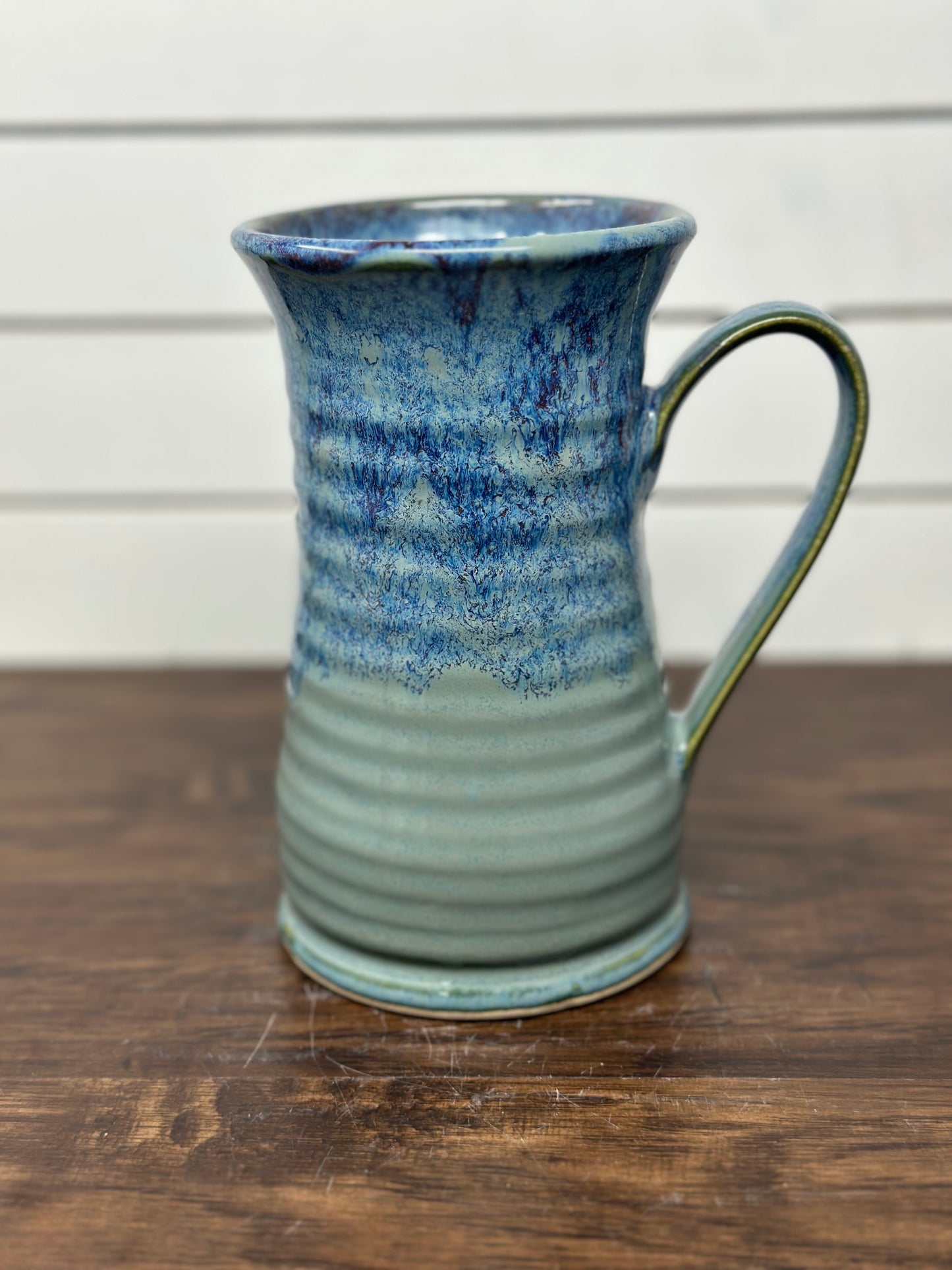 Rooster Medallion Mug - Red Sea Glaze