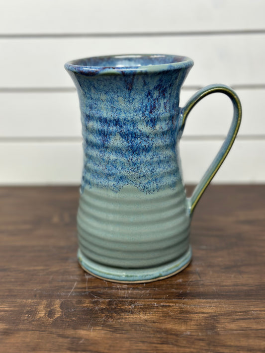Rooster Medallion Mug - Red Sea Glaze