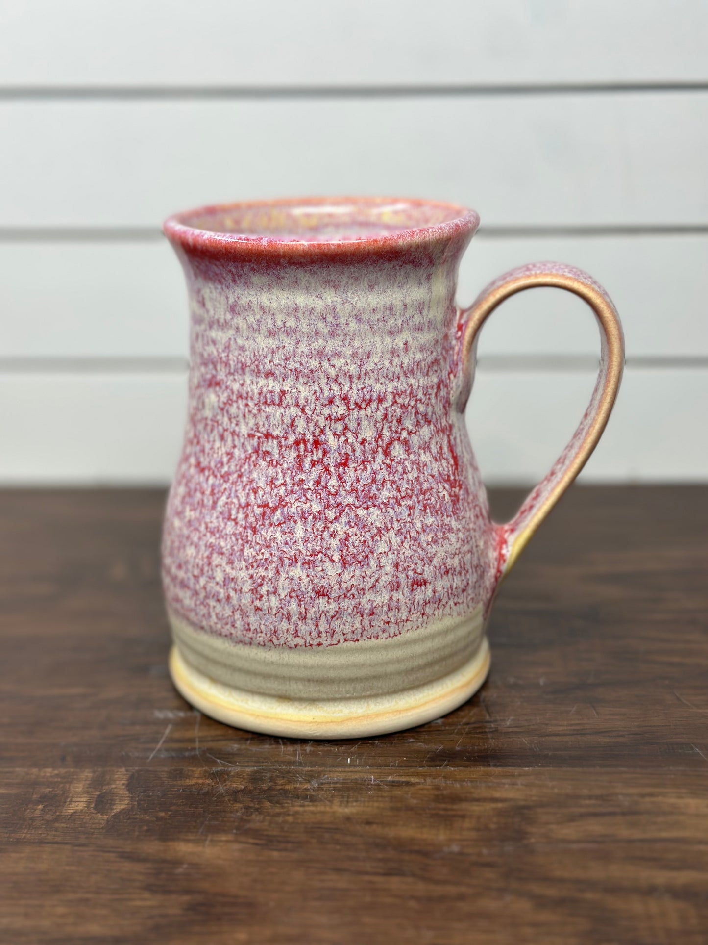 Bigfoot Medallion Logo Mug in Strawberry Shortcake Glaze