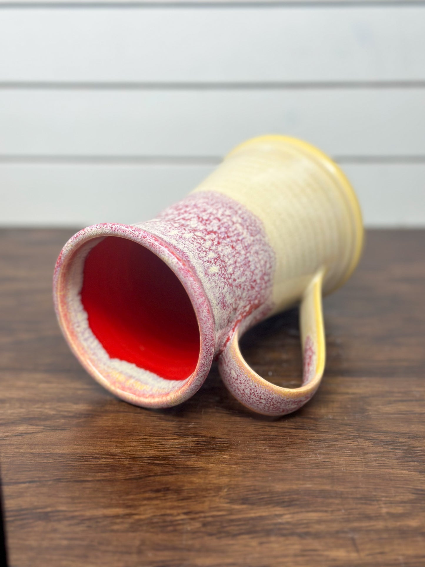 Ceramic Mug in Strawberry Shortcake Glaze