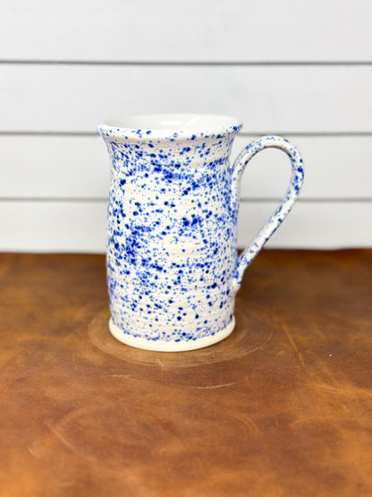 Sun & Pines Sgraffito Mug - Cobalt Speckle