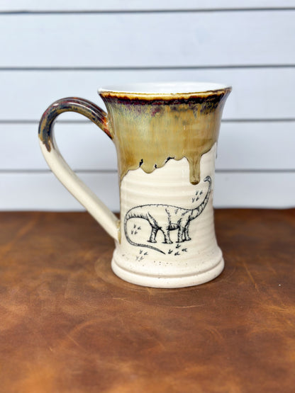 Sauropod Dinosaur Stoneware Mug