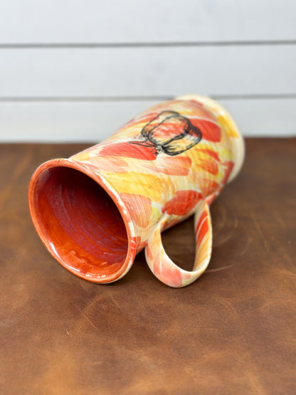Harvest Pumpkin Watercolor Ceramic Mug