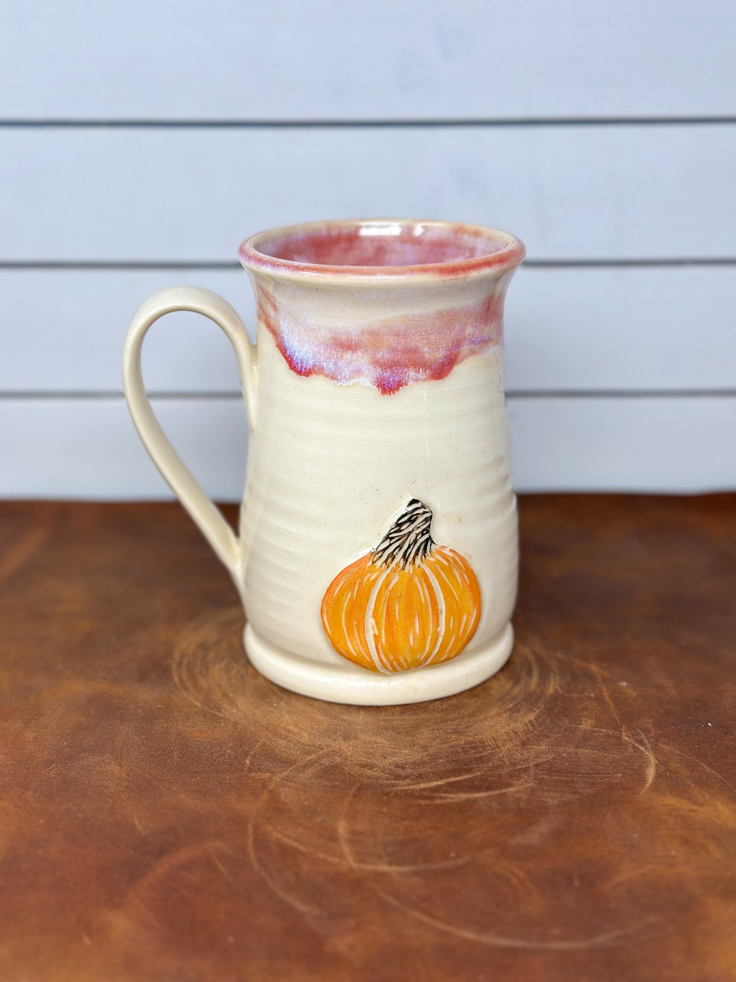 Pumpkin Mug – Cream & Blush