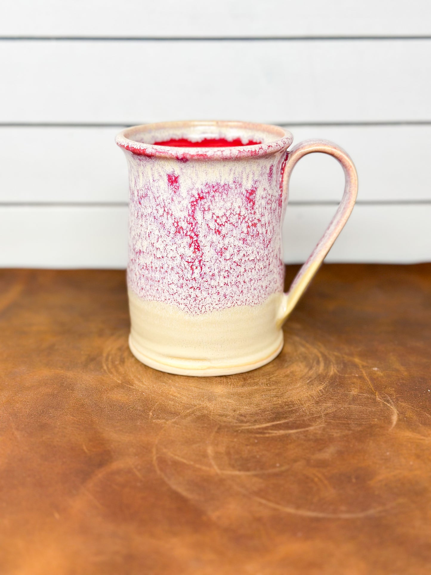 Bigfoot Mug – Speckled Pink & Cream