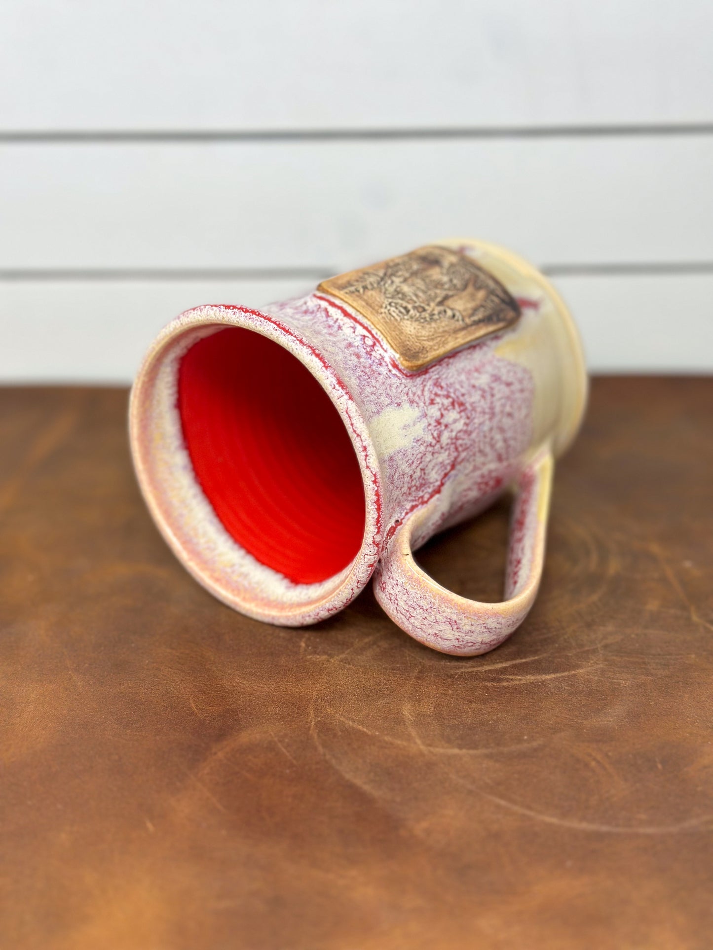 Bigfoot Mug – Speckled Pink & Cream