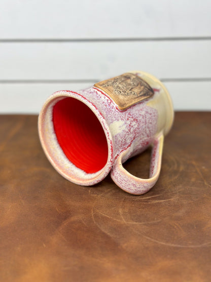 Bigfoot Mug – Speckled Pink & Cream