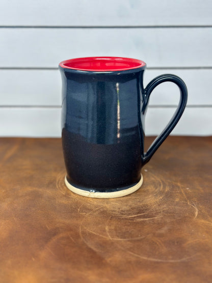Mothman Mug – Glossy Black & Crimson