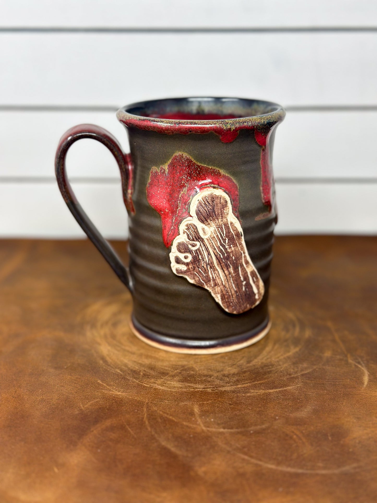 Bigfoot Footprint Lava Medallion Mug