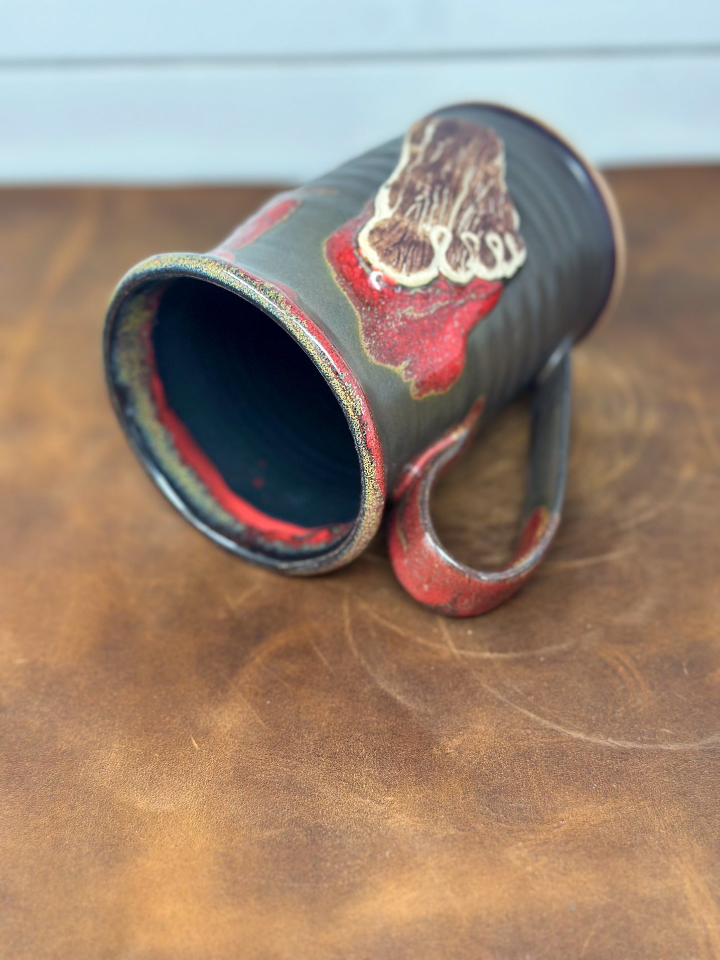 Bigfoot Footprint Lava Medallion Mug