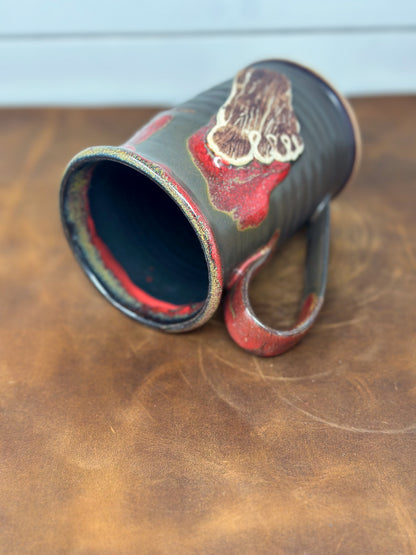 Bigfoot Footprint Lava Medallion Mug