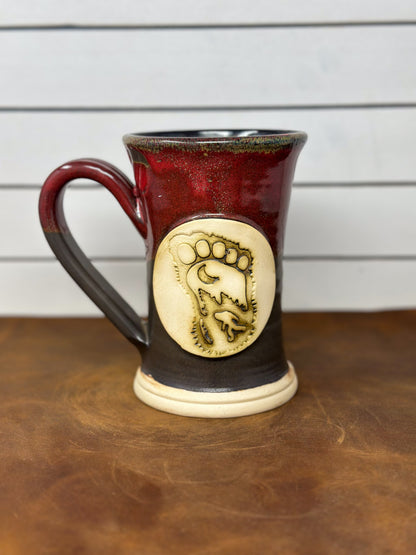 Bear Paw Medallion Mug - Lava Glaze