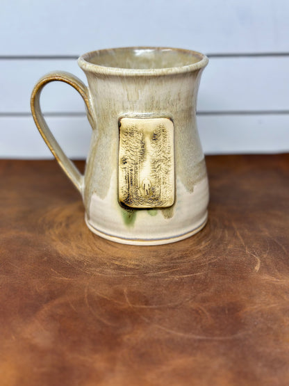 Bigfoot in the Forest Medallion Mug