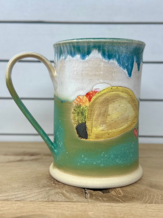 Hand Painted Taco Mug