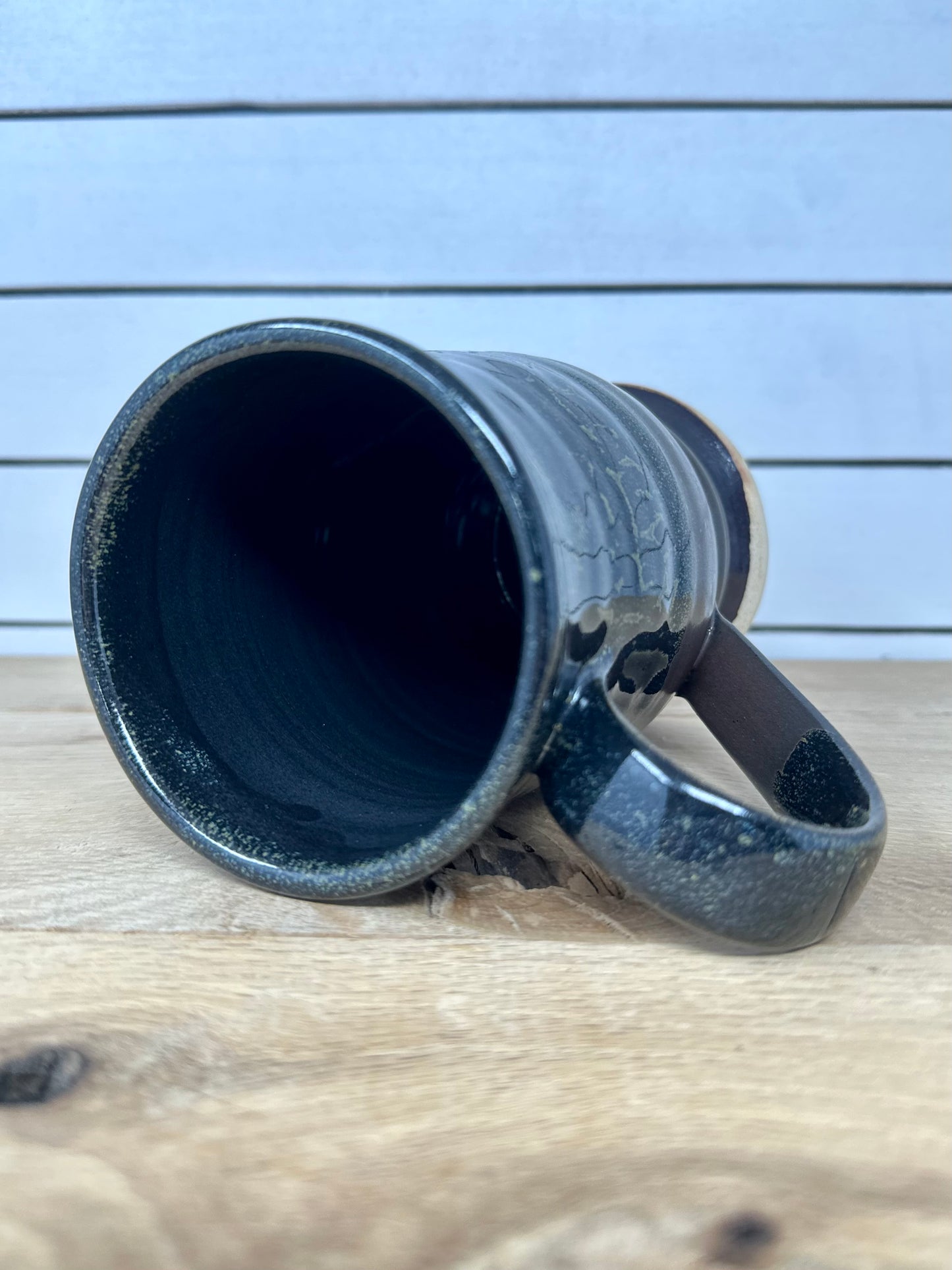 Ceramic Mug in Oil Spot