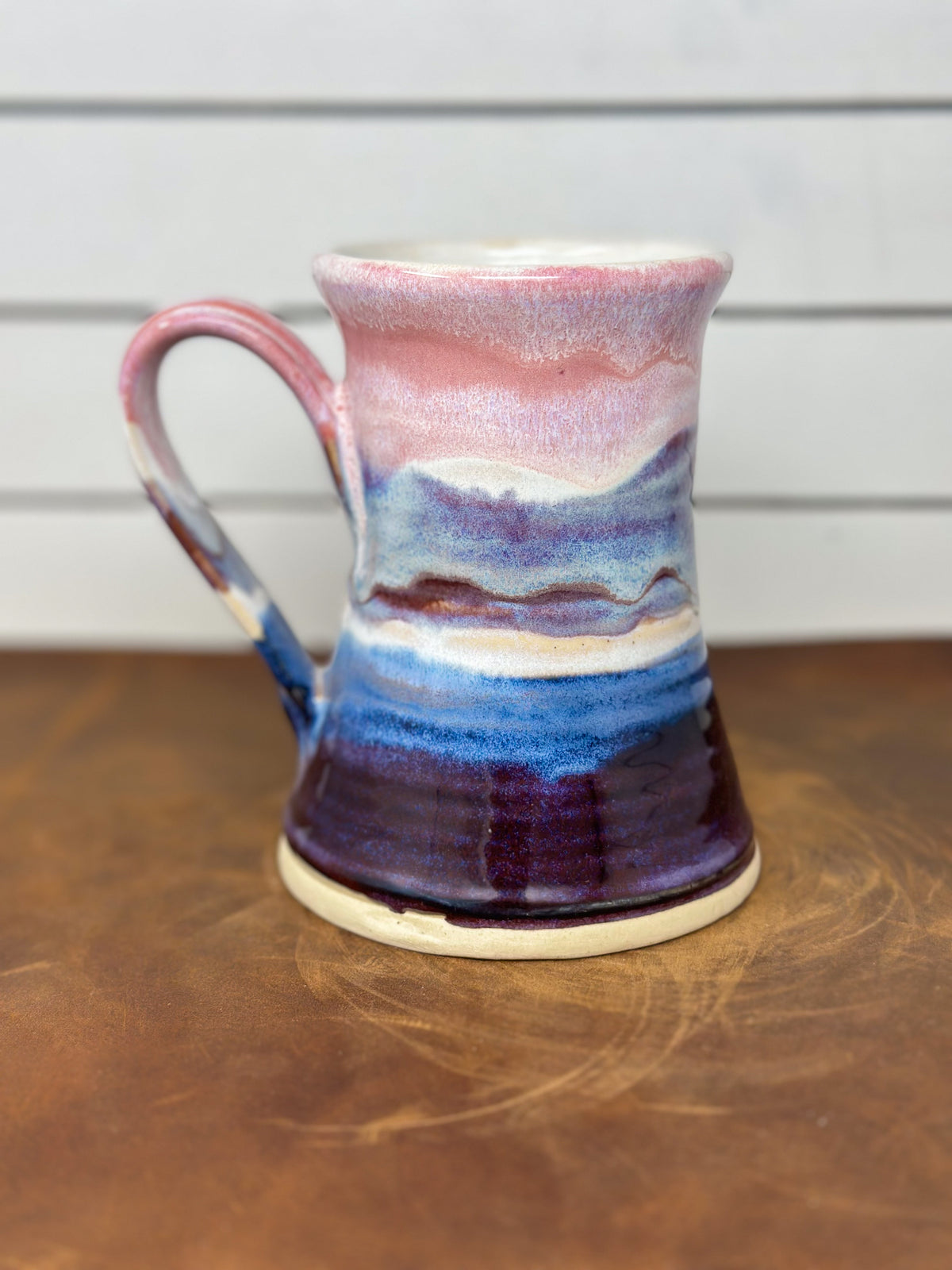 Sunset Layers Pink, Blue and Purple Stoneware Mug