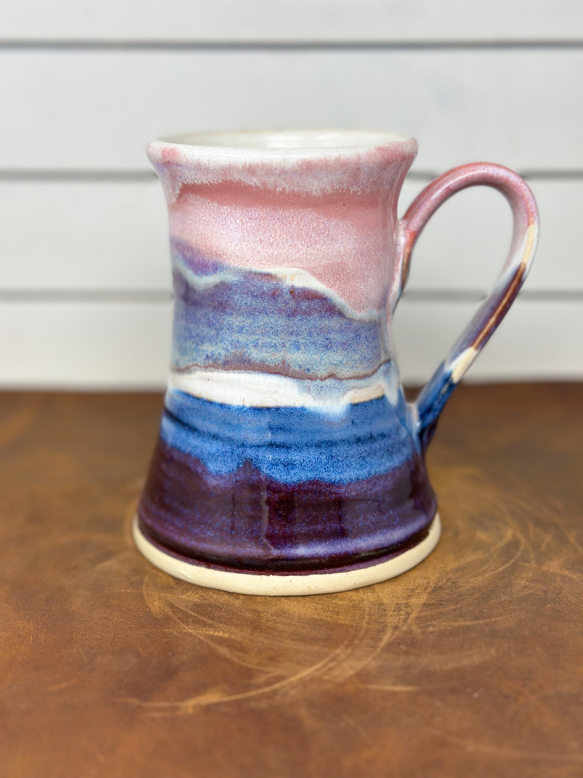 Sunset Layers Pink, Blue and Purple Stoneware Mug