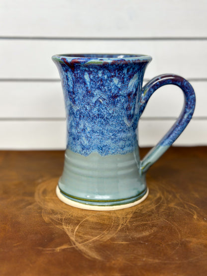 Tall Red Sea Stoneware Mug