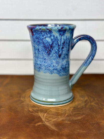 Tall Flared Red Sea Stoneware Mug