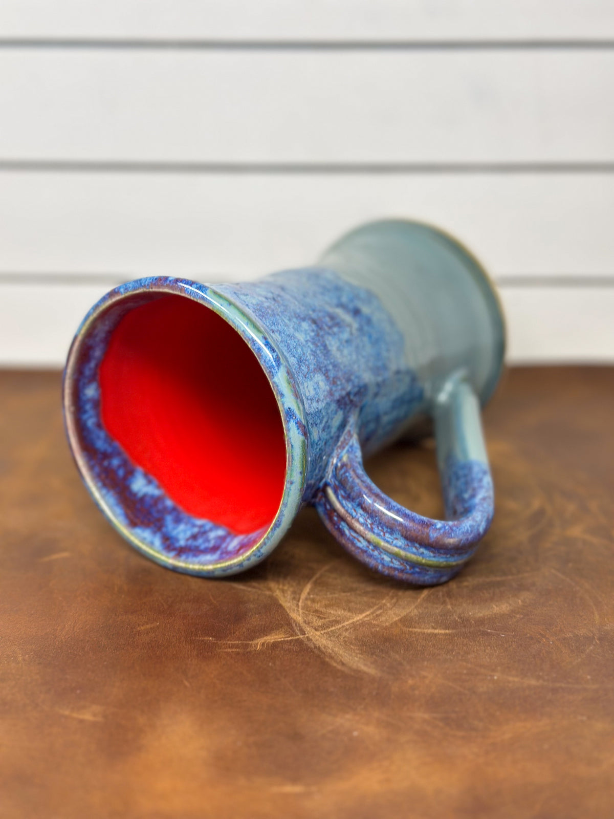 Tall Flared Red Sea Stoneware Mug