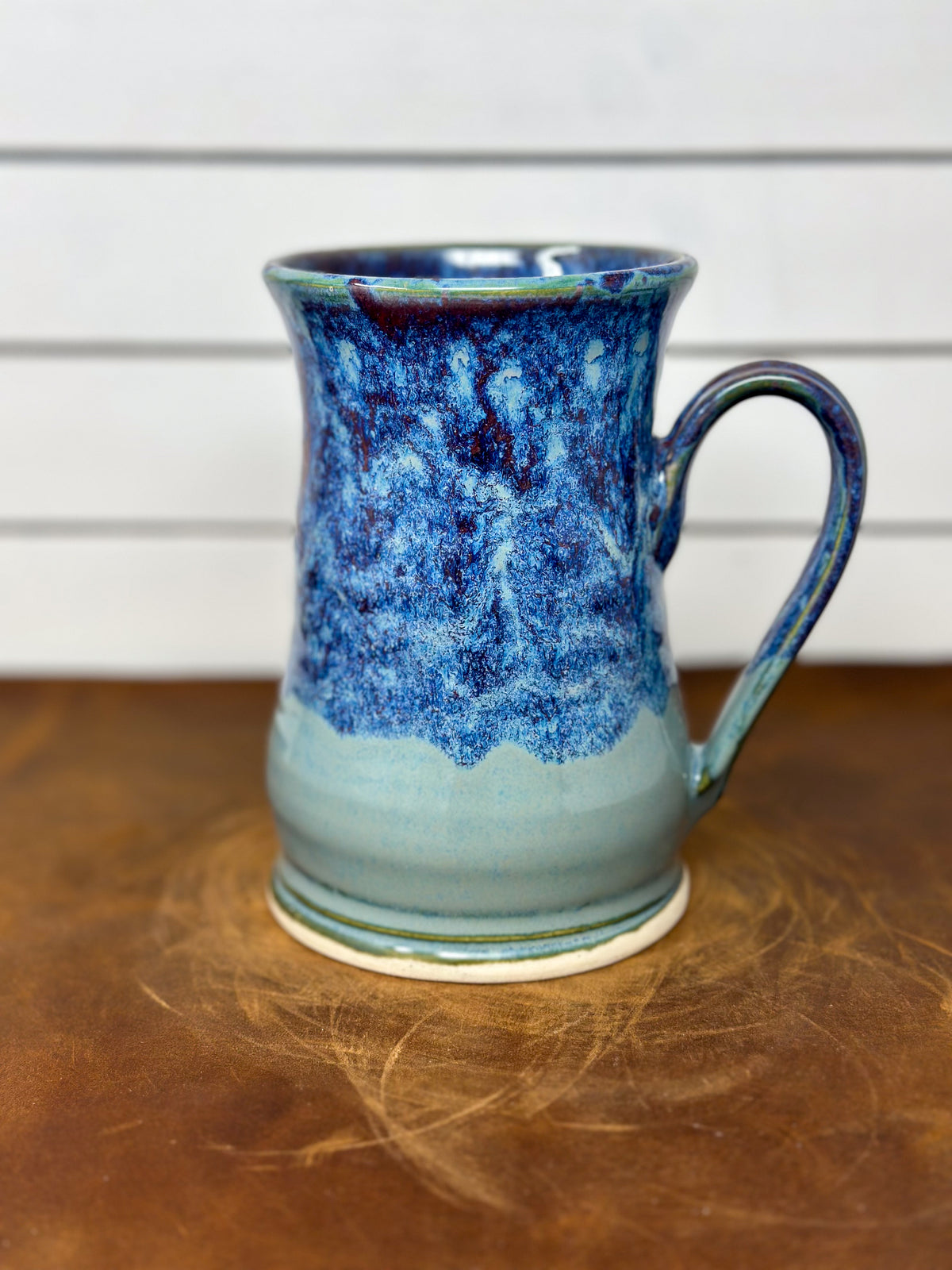Red Sea Stoneware Mug with Red Interior