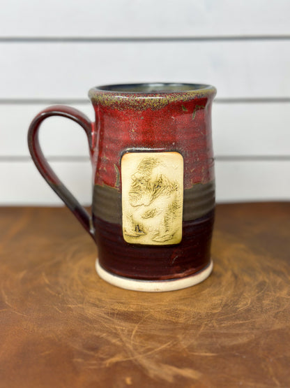 Bigfoot Lava Glaze Medallion Mug