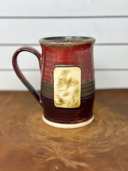 Bigfoot Lava Glaze Medallion Mug