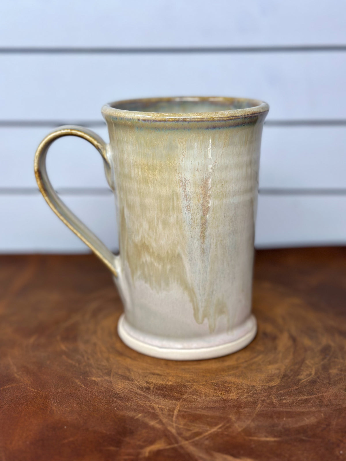 Cream Drip Glaze Mug