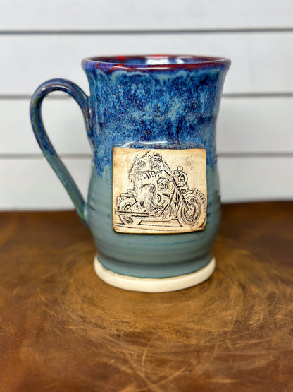 Bigfoot Motorcycle Medallion Mug