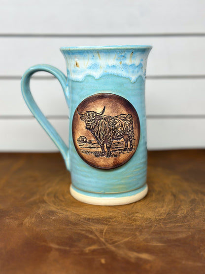 Highland Cow Medallion Mug