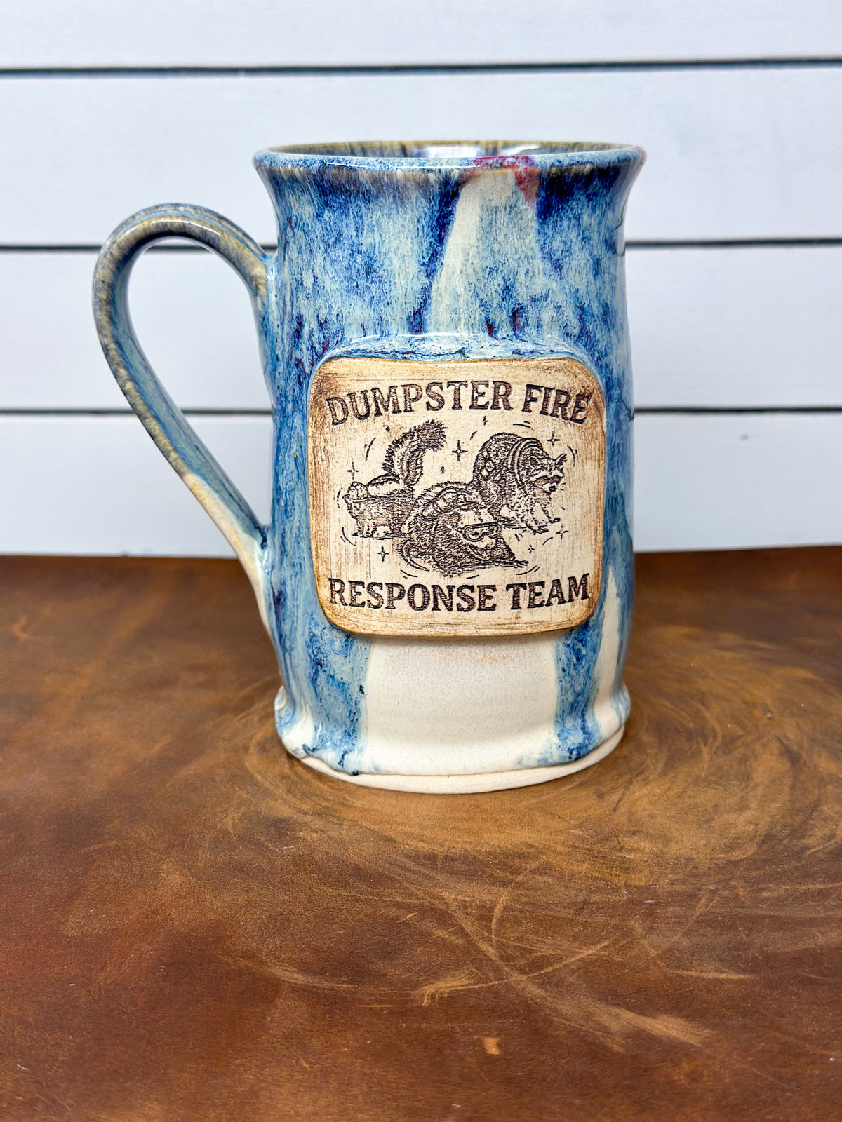Dumpster Fire Response Team Medallion Mug