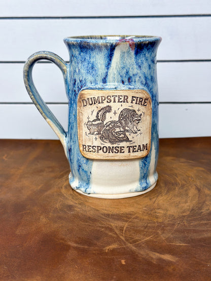 Dumpster Fire Response Team Medallion Mug