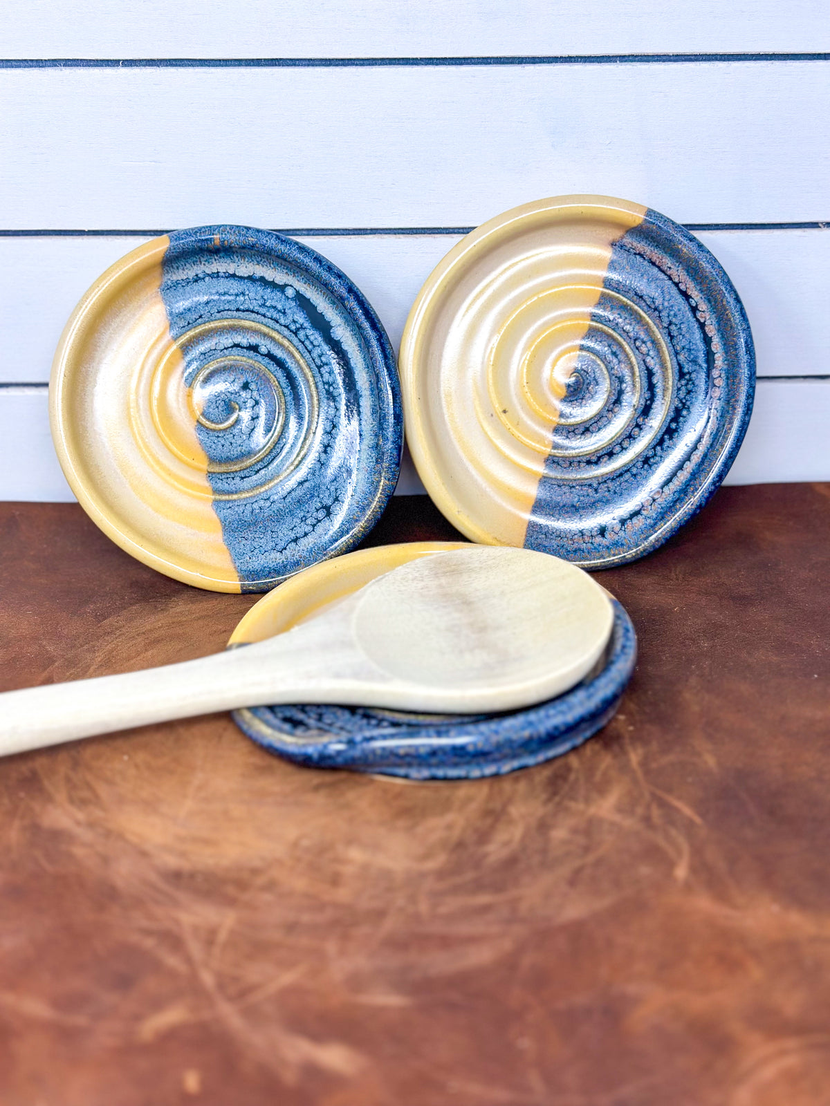 Blue Surf Spoon Rest