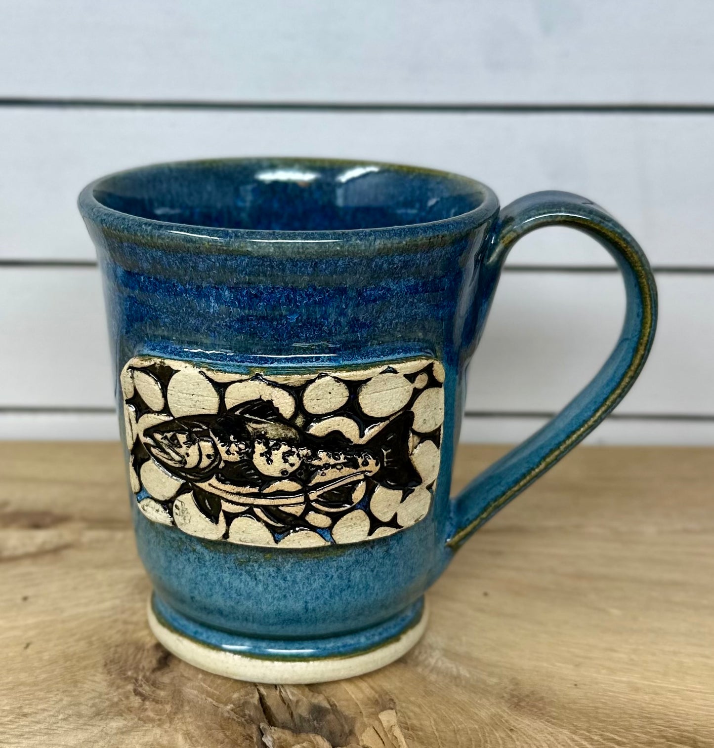 Ceramic Mug with Bass / Rock Logo - Red Sea