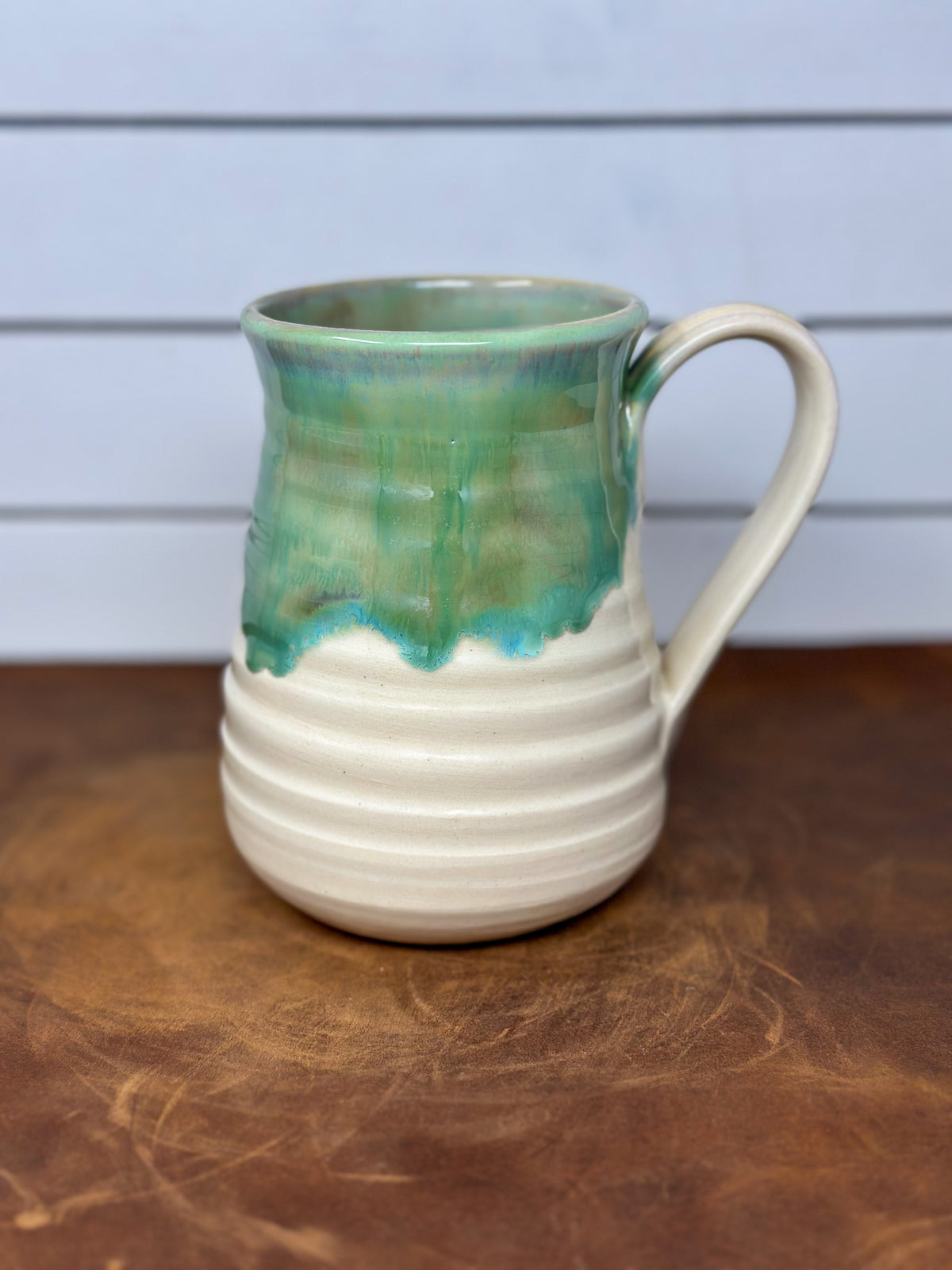Hand-Painted Pumpkin Pottery Mug