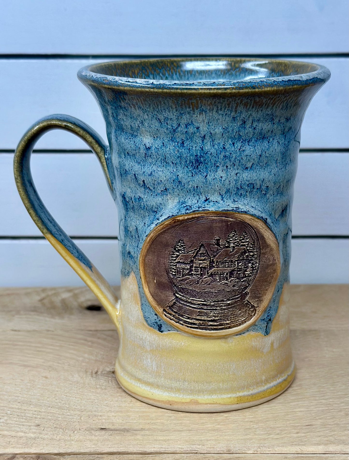 Vintage Snow Globe Logo Mug