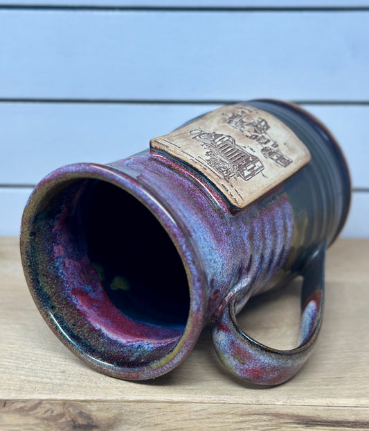 Ceramic Camera Blueprint Logo Mug