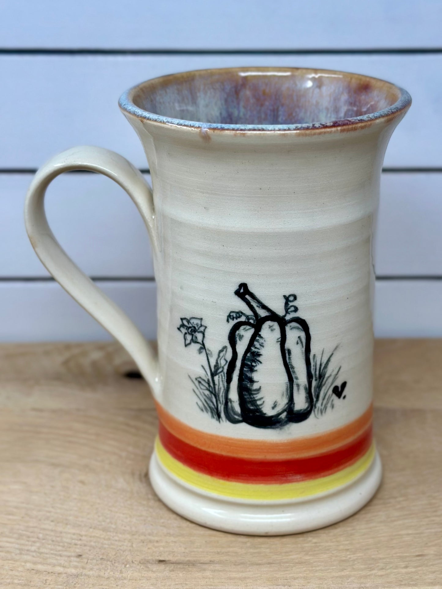 Hand Painted Pumpkin Mug