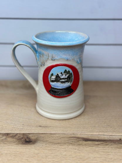 Snow Globe Winter Scene Mug