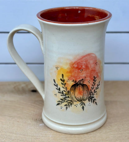 Floral Pumpkin Mug