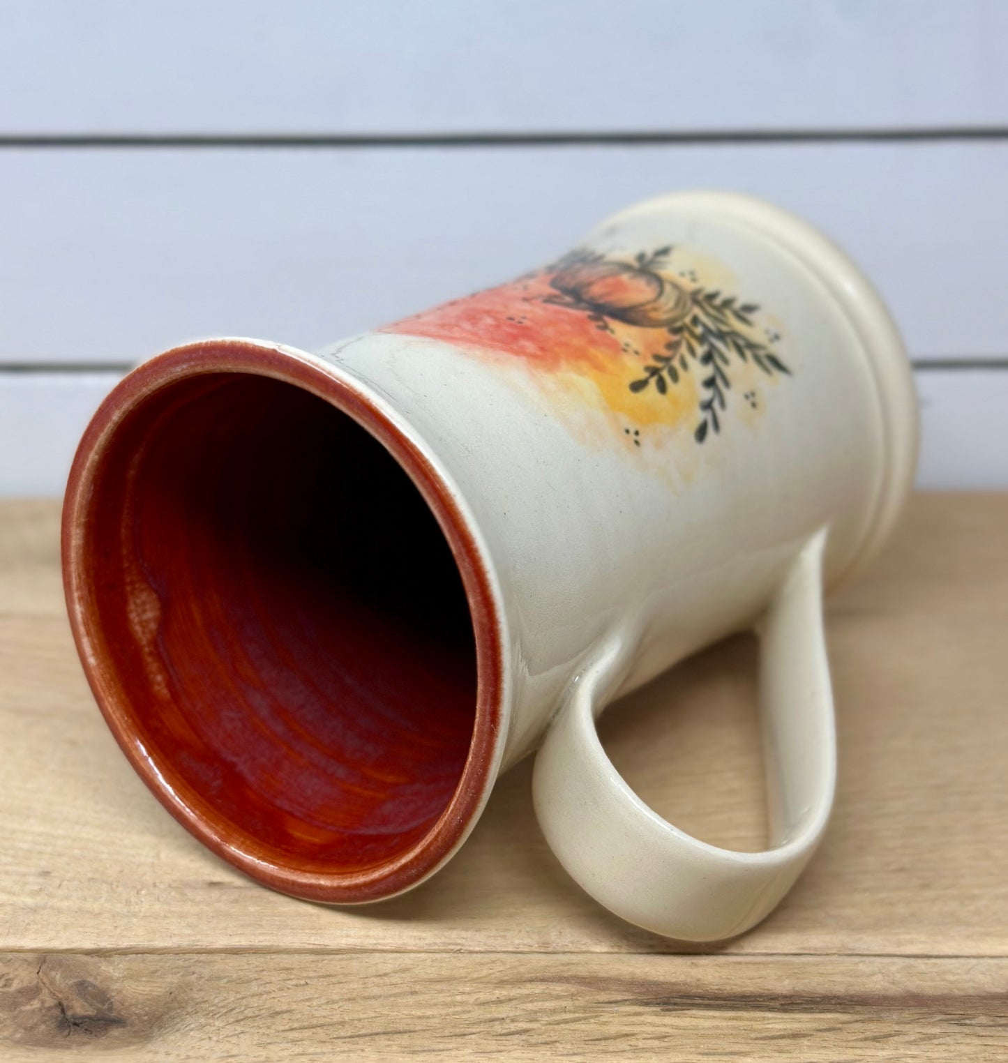 Floral Pumpkin Mug