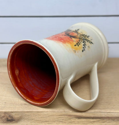 Floral Pumpkin Mug