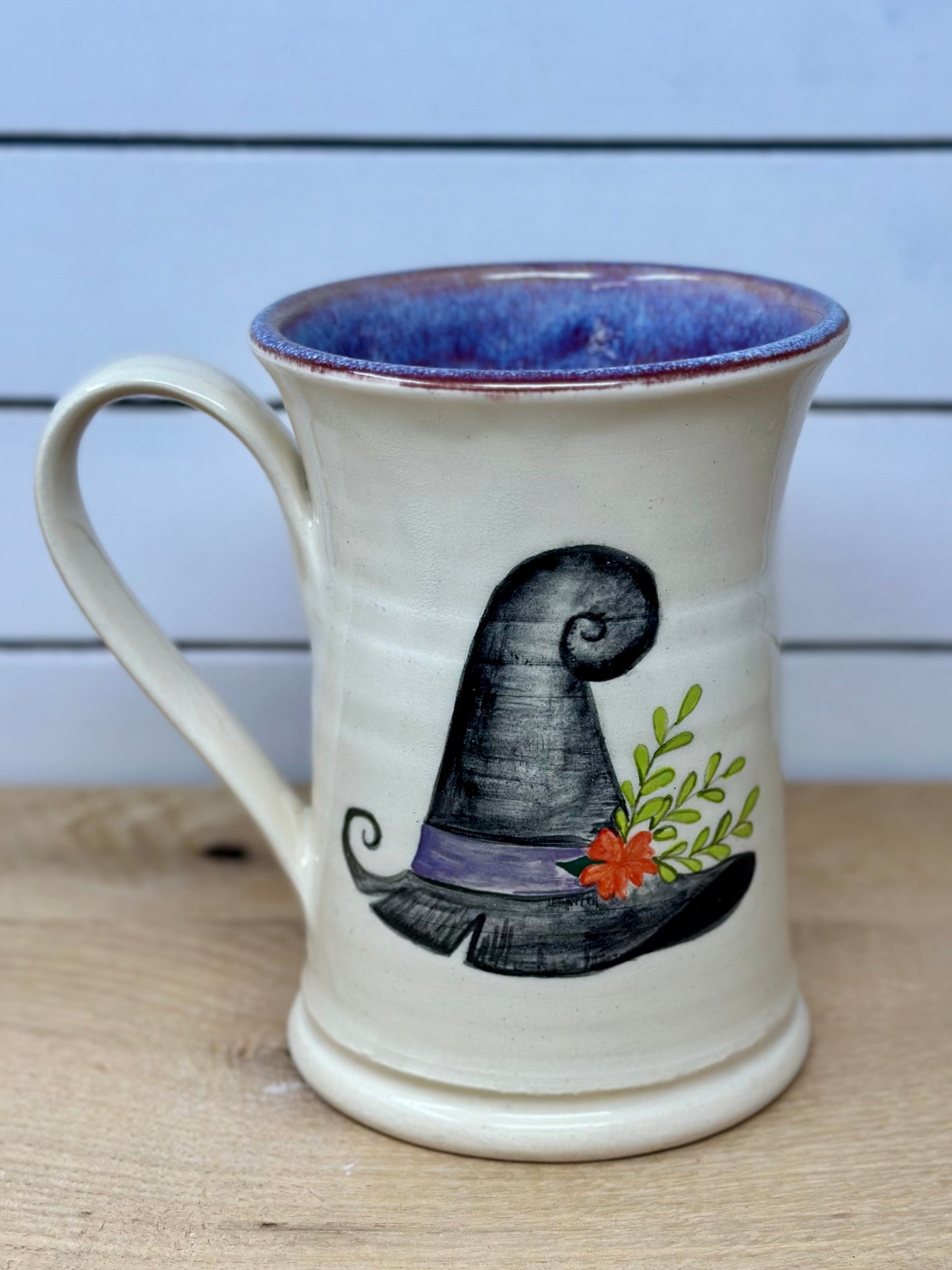 Hand Painted Witch Hat Mug