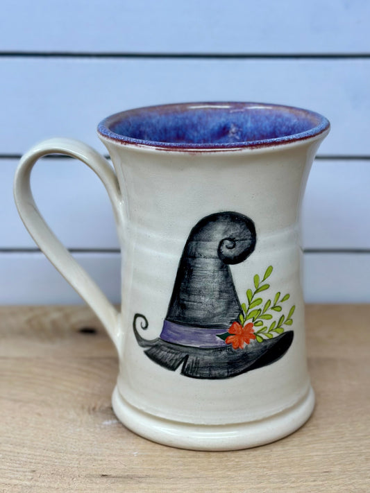 Hand Painted Witch Hat Mug