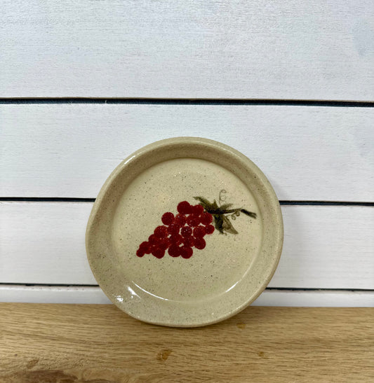 Spoon Rest Hand Painted Grapes image 0
