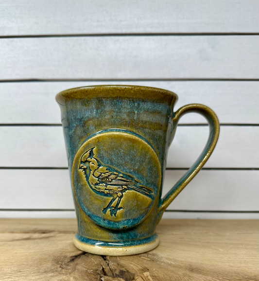 Ceramic Mug with Cardinal Logo - Sea Mist image 0